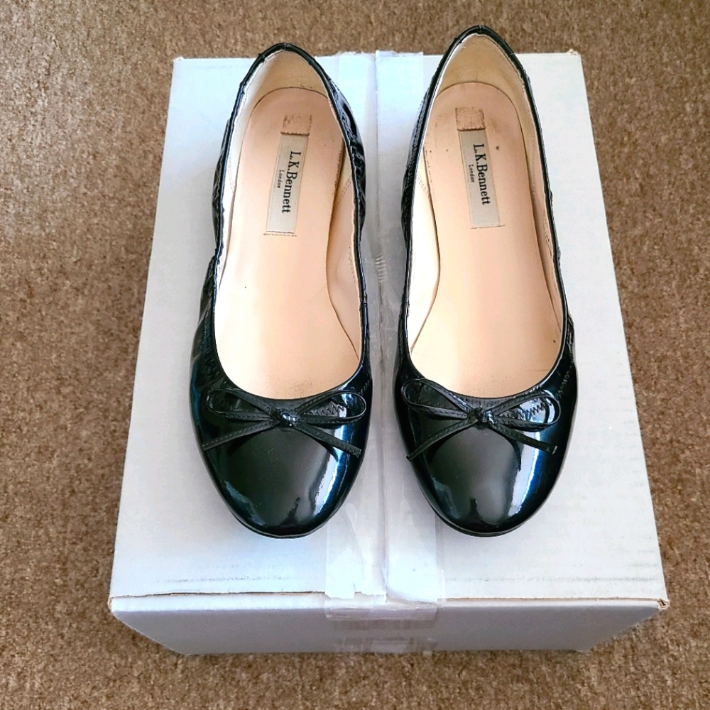 L.K. Bennett Black Flats